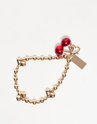 Susmie's Susmies Cherry Dreams bag charm in gold