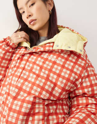 Susmie's Susmies Kim Reversible Puffer Coat In Multi