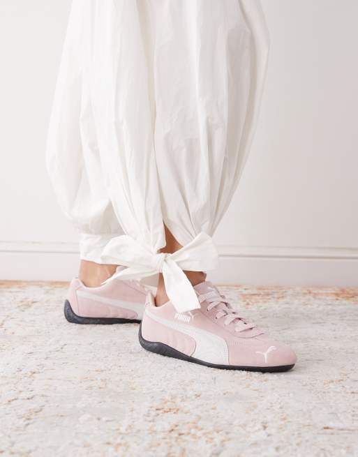 Susmies - Pantaloni a palloncino bianchi con stampa di magnolia, 3 di 5