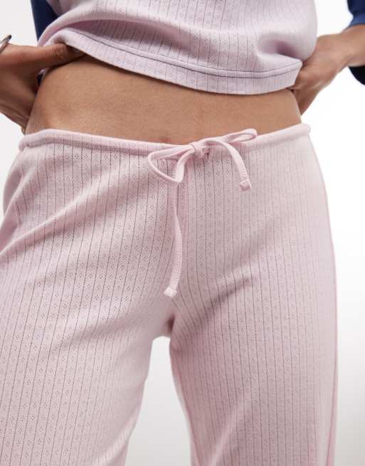 Susmie's Pointelle-Hose mit Löwenzahn-Muster in Pink, Kombiteil, 2 von 5