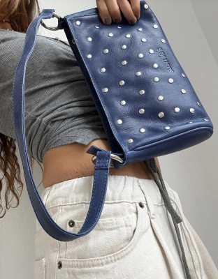 Susmies - Vero - Sac clouté en cuir - Bleu