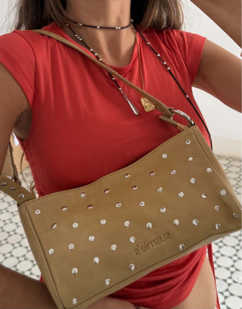 Susmies - Vero - Sac clouté en cuir - Fauve - view 1