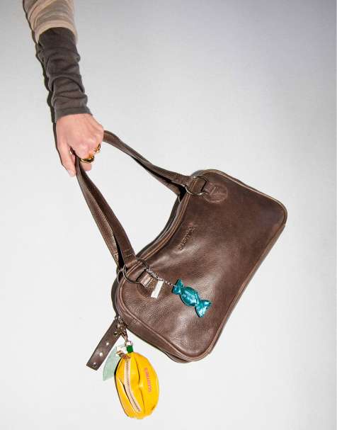 Susmies - Vito - Sac porté épaule en cuir - Marron - view 1