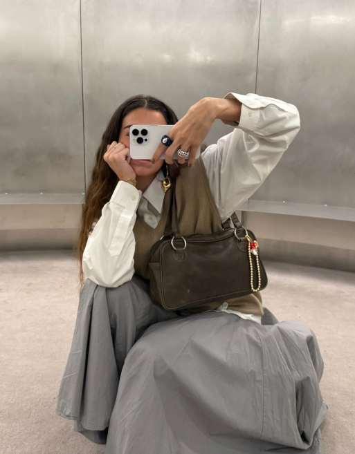 Susmies - Vito - Sac porté épaule en cuir - Marron, 2 de 4