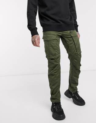 Брюки-карго  Asos Суженные книзу брюки прямого кроя цвета хаки G-Star Rovic Zip 3D-Зеленый цвет