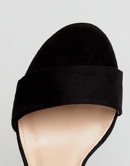 Suzu sorte sandaler med høje blokhæle og snører fra Public Desire, 3 af 4
