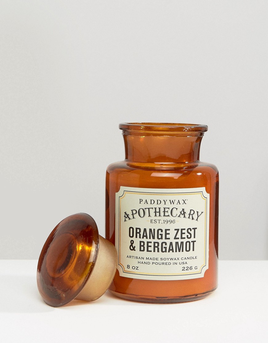 фото Свеча с ароматом бергамота и цедры апельсина paddywax apothecary-коричневый