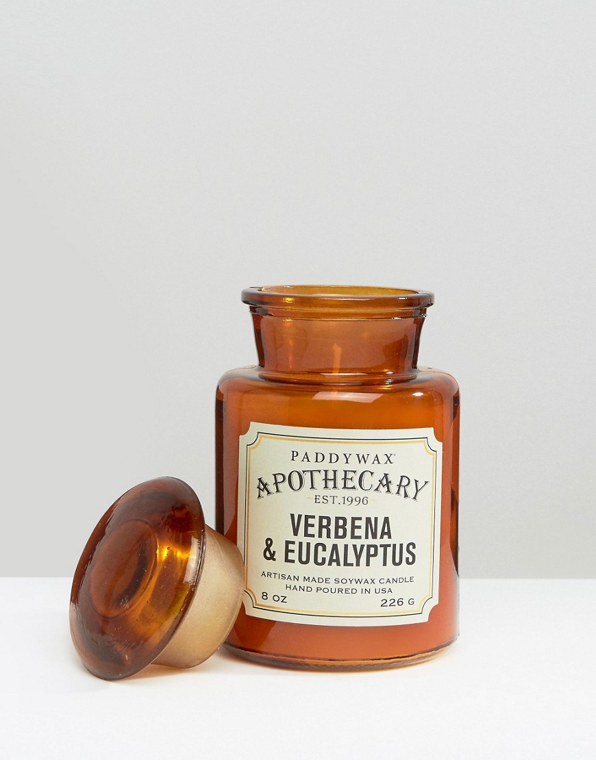 фото Свеча с ароматом вербены и эвкалипта paddywax apothecary-коричневый