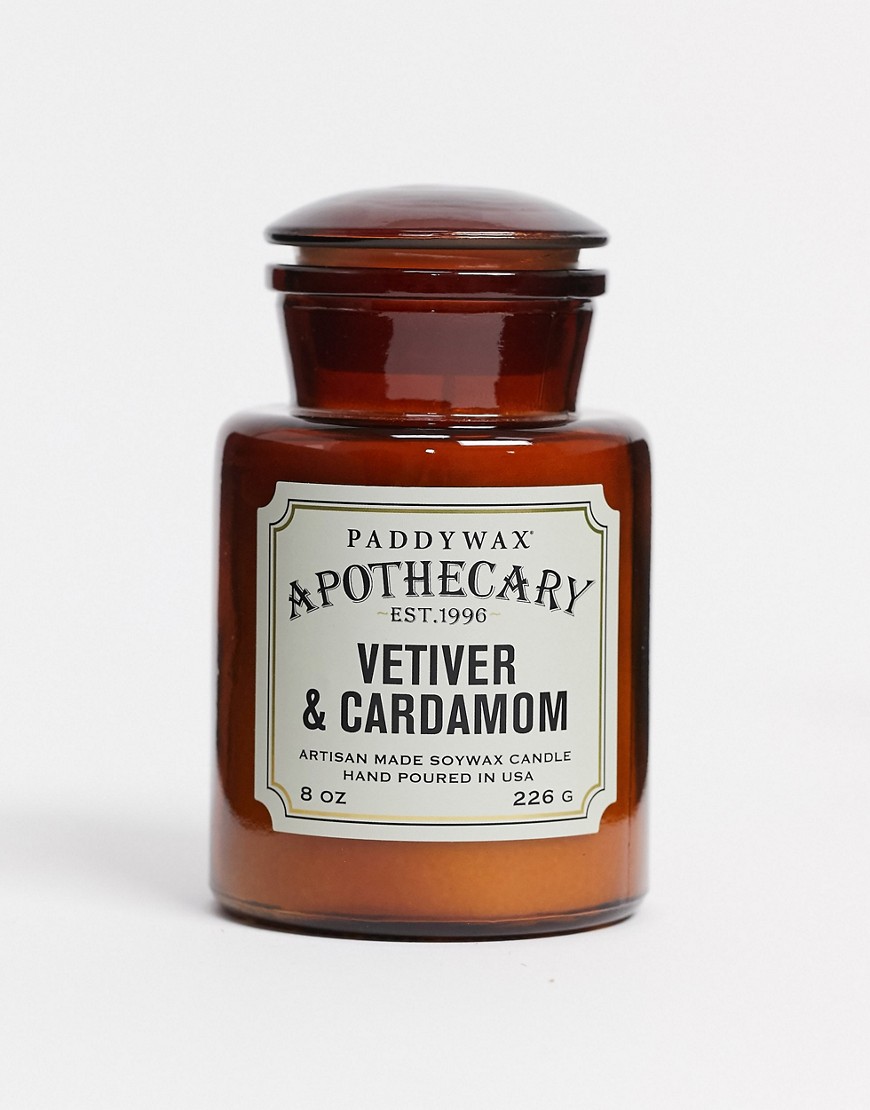 фото Свеча с ароматом ветивера и кардамона в стеклянной банке apothecary-бесцветный paddywax