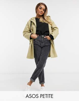  Светло-бежевая легкая парка ASOS DESIGN Petite-Бежевый