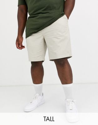 фото Светло-бежевые шорты-чиносы с логотипом polo ralph lauren big & tall - prepster-светло-бежевый