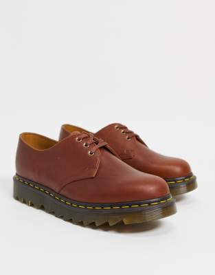 фото Светло-коричневые ботинки dr martens 1461-коричневый цвет