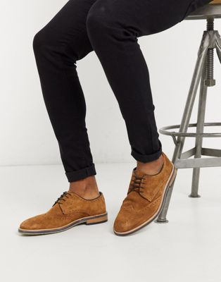 фото Светло-коричневые броги burton menswear-светло-коричневый