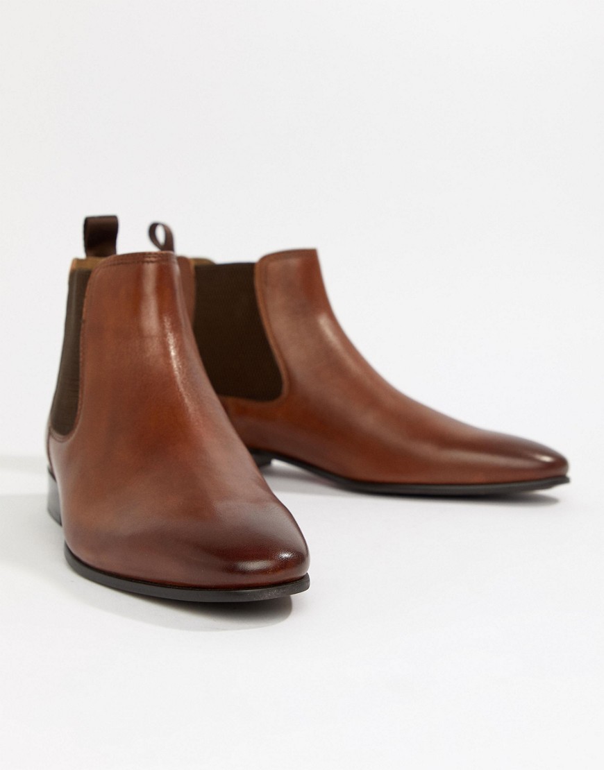 фото Светло-коричневые кожаные ботинки челси aldo chenadien-светло-коричневый