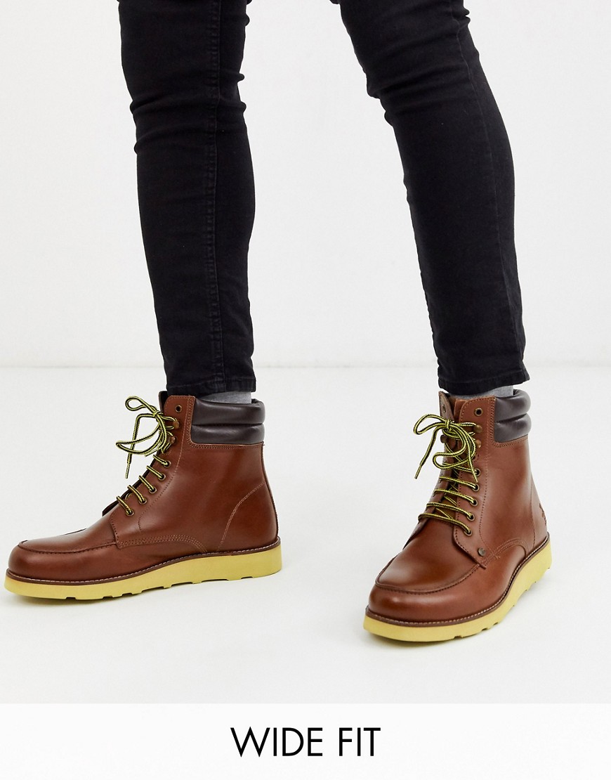 фото Светло-коричневые походные ботинки для широкой стопы original penguin-светло-коричневый