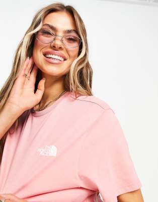 Светло-розовая футболка The North Face Simple Dome-Розовый цвет