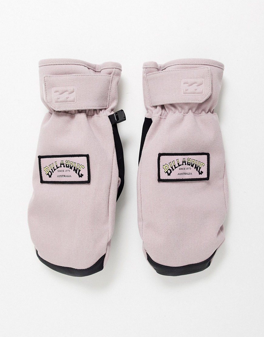 фото Светло-розовые лыжные перчатки billabong-розовый