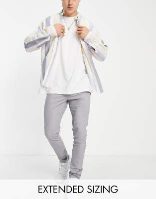  Светло-серые чиносы скинни ASOS DESIGN-Серый