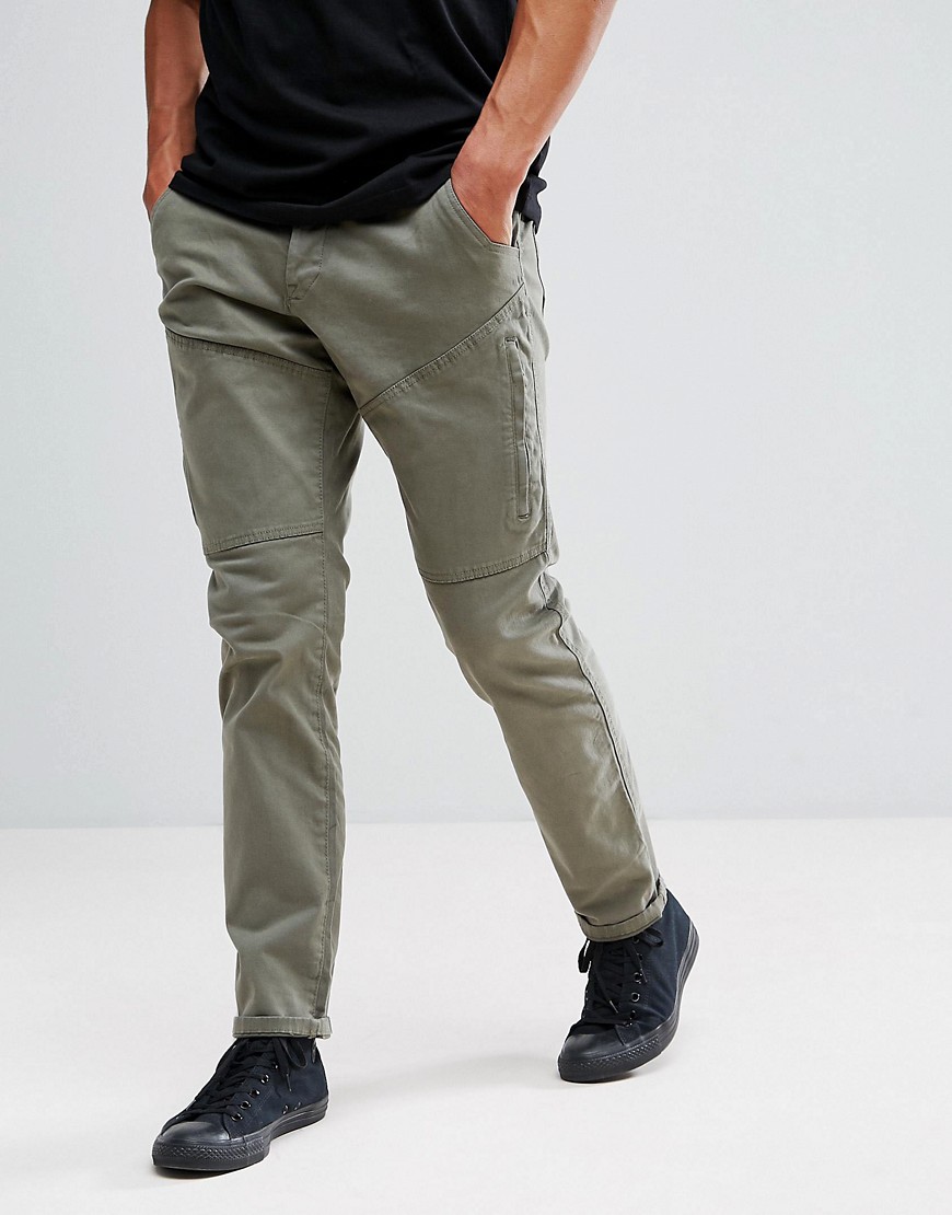 фото Светлые брюки-карго цвета хаки esprit-зеленый