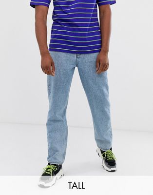 фото Светлые джинсы в винтажном стиле collusion tall x004-синий