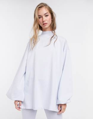 фото Свитшот от комплекта в стиле oversized с высоким воротником asos design-синий