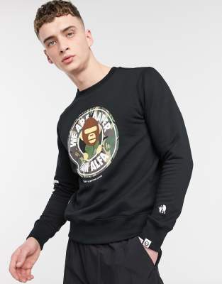 фото Свитшот с принтом aape by a bathing ape aaper-черный aape by a bathing ape®