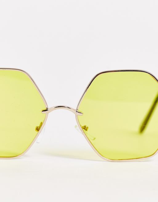 Hexagon 2025 yellow sunglasses