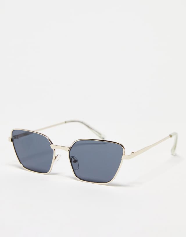 SVNX 90s metal sunglasses in silver