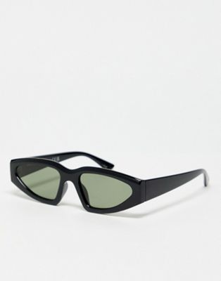 SVNX 90's shield sunglasses in black