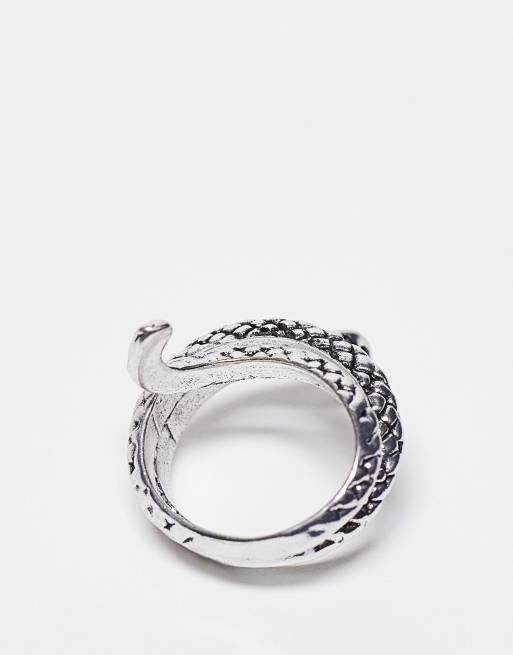 SVNX Bague serpent Argent ASOS