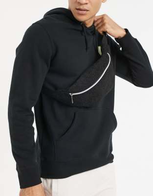 SVNX SVNX borg bum bag in black