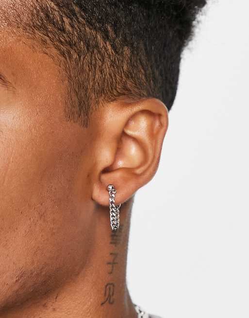 SVNX - Boucles d'oreilles avec chaîne 