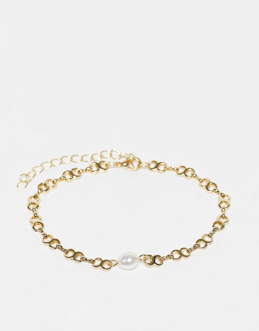 SVNX bracelet in gold with pearl details