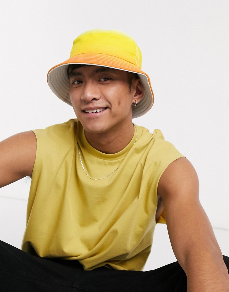SVNX bucket hat in ombre-Yellow