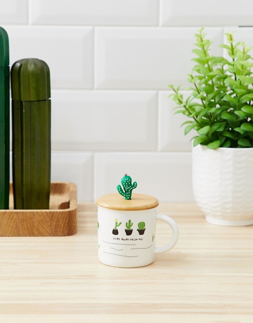 SVNX cactus mug with lid