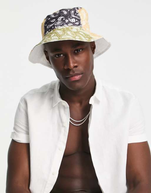 SVNX - Campground - Bucket hat met print in olijfgroen