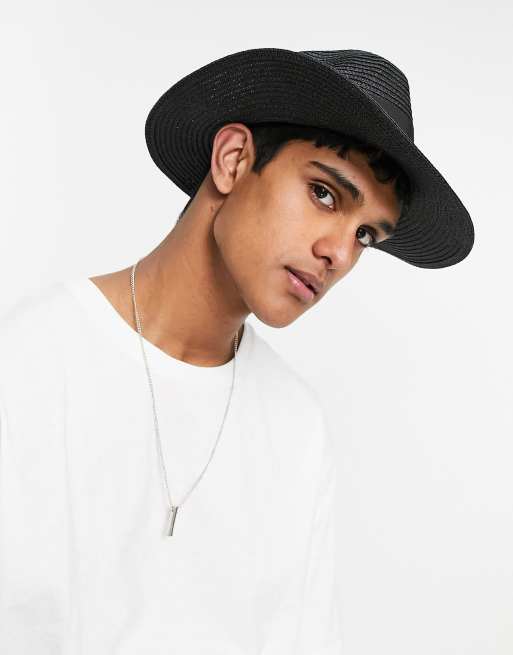 SVNX - Cappello di paglia nero