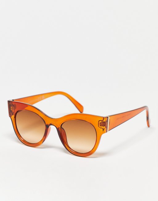 SVNX – Cat-Eye-Sonnenbrille im Stil der 90er in Orange