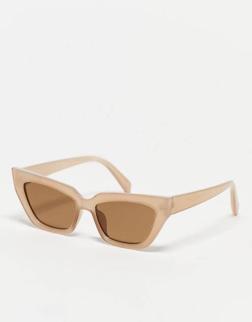SVNX – Cat-Eye-Sonnenbrille in farblich abgestimmtem Braun
