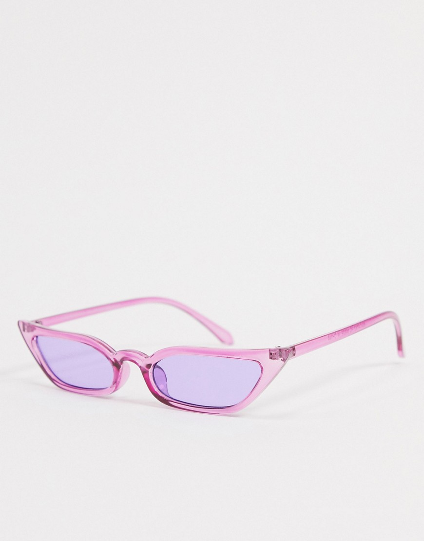 SVNX - Cat eye-zonnebril in paars met paarse glazen