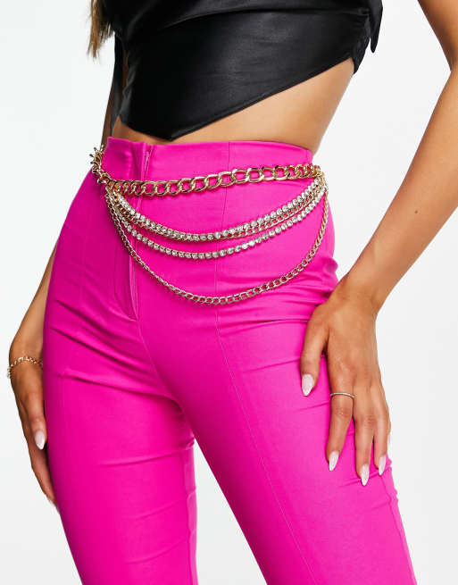 SVNX chain belt in gold ASOS
