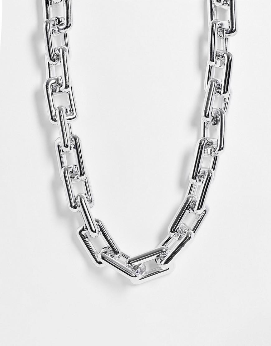 SVNX chunky chain necklace in silver