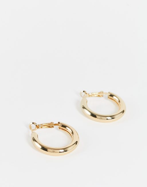 SVNX chunky gold hoop earrings | ASOS