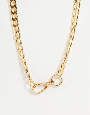 SVNX SVNX chunky short chain necklace-Gold
