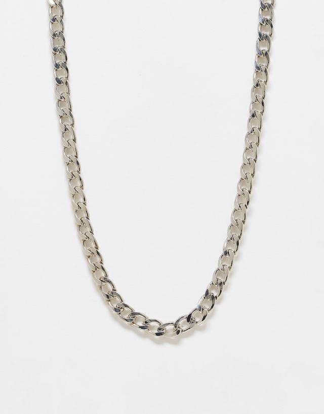 SVNX chunky silver neck chain