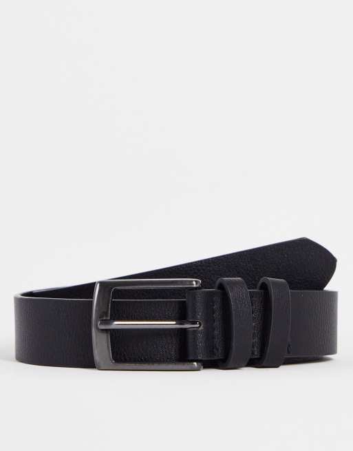SVNX - Cintura classica in similpelle PU nera