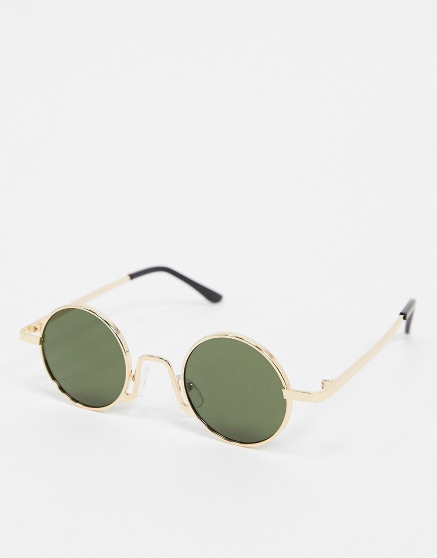 SVNX circle sunglasses in gold