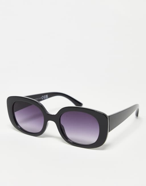 SVNX classic mid frame sunglasses in black