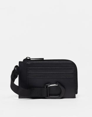 SVNX clip on wallet in black