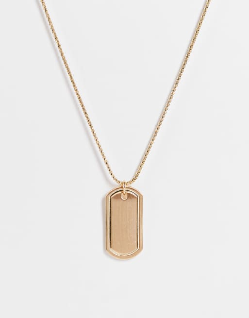 SVNX - Collana oro con piastrina